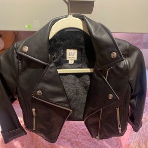 Like new kids faux leather jacket
